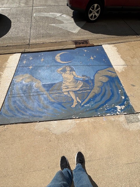 Sidewalk mural 1